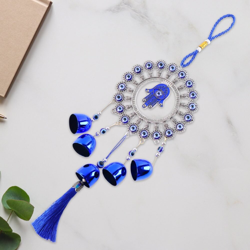 Om Evil Eye Wind Chime – Protective Spiritual Home Decor