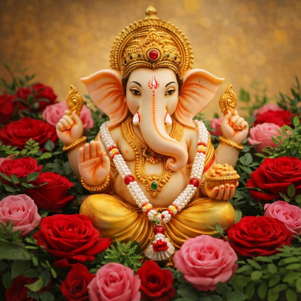 Pooja Gajra Garland – Traditional Floral Decorative Accessory