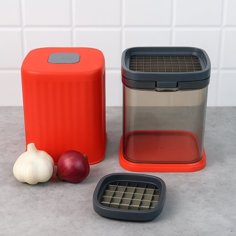 Onion Chopper – Multipurpose Manual Press with Storage Box