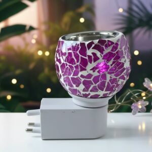 02_d4251e8b-3180-4630-abd4-28b69578f607.jpg Plug-In Aroma Diffuser Lamp – Purple Mosaic Glass Night Light