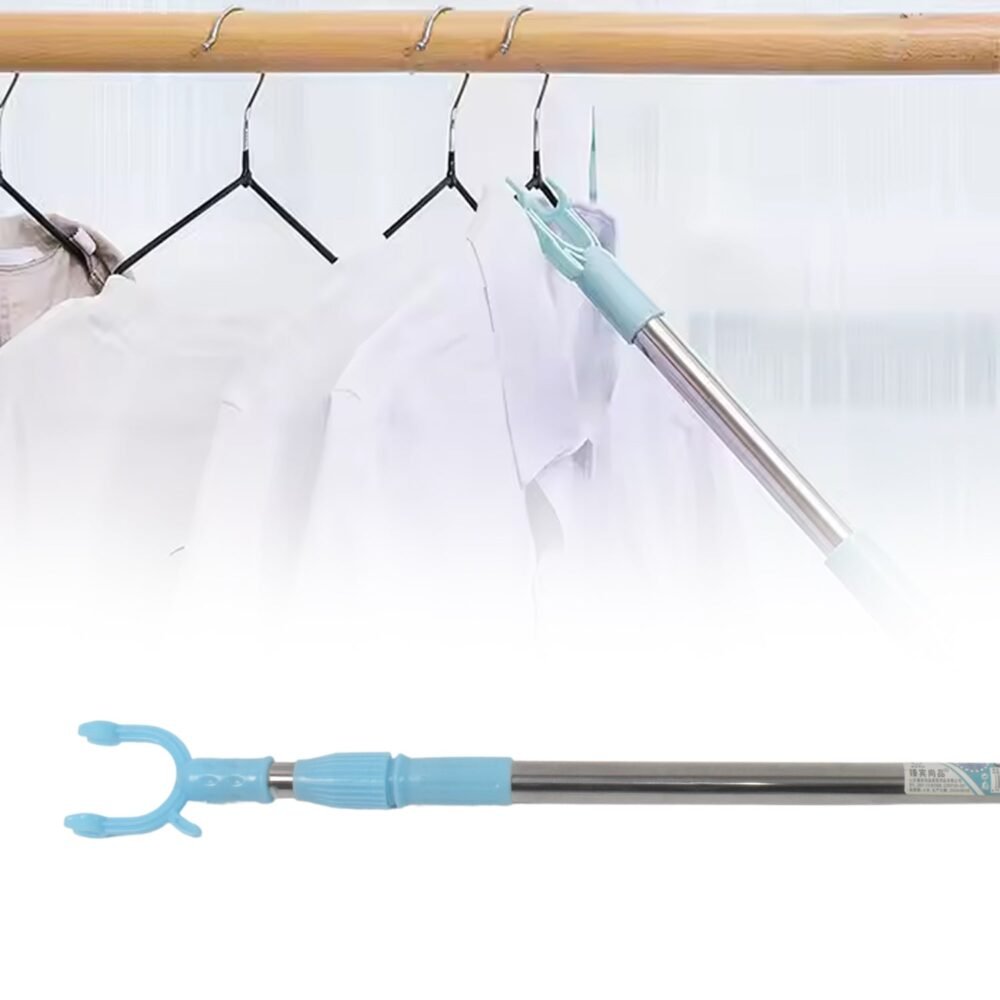 Telescopic Clothes Hanger Pole ñ Stainless Steel Extendable | Indo Glow