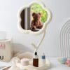 Flower-Shaped Makeup Mirror – Rotatable Vanity Mirror with Tray