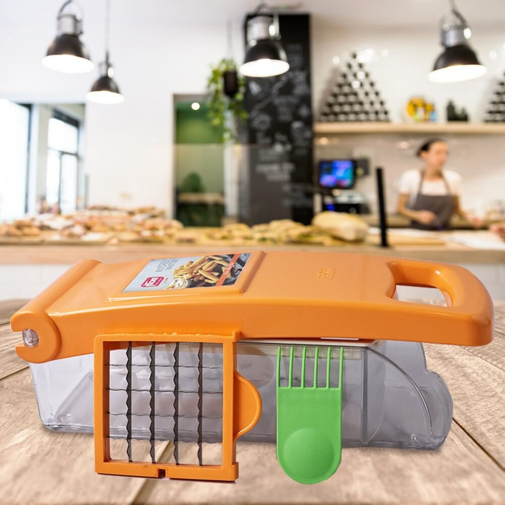 Vegetable & Fruit Chopper – Durable ABS Body with Sharp Blades