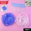 Silicone Stretch Lids – 12-Piece Reusable Food Covers with Storage Pouches
