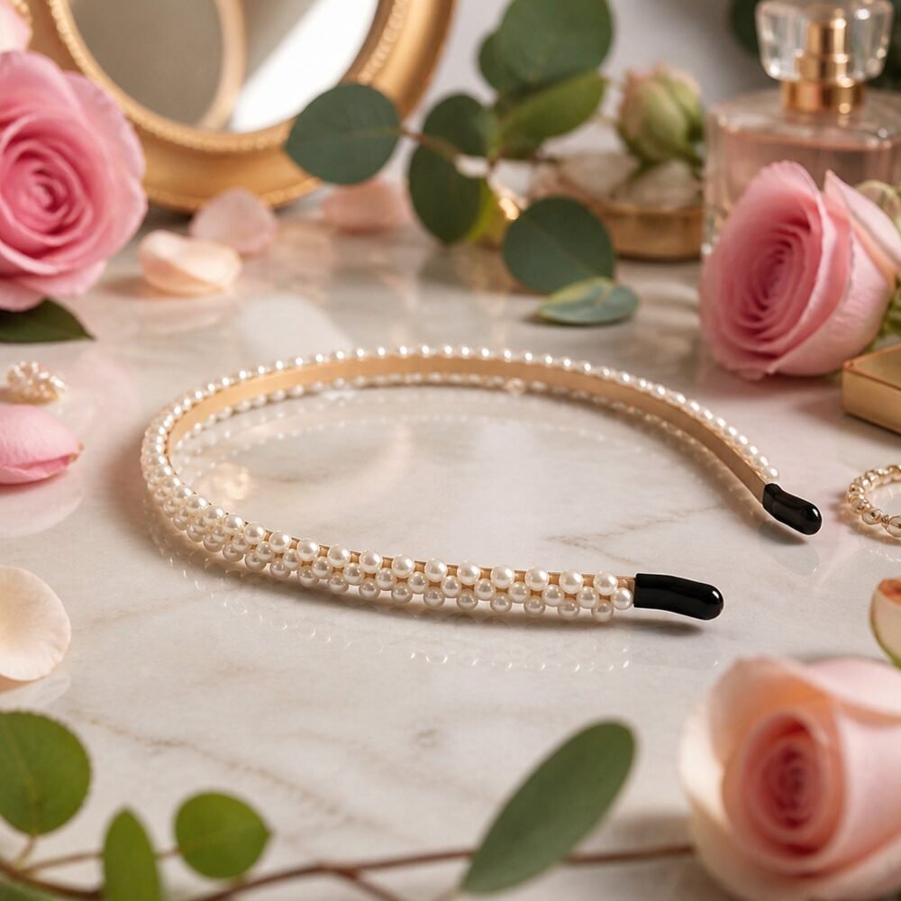 Lightweight Pearl Hairband – Elegant & Comfortable for Women