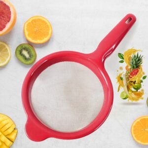 02_juicestainer.jpg Medium Pulpy Juice Strainer – Fine Mesh Plastic Frame for Smooth Juices