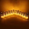 Lantern Style Flameless LED Candles – Safe Vintage Ambience (12 Pc)
