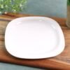 Square Dinner Plate 32 cm – Durable Elegant White Serving Plate