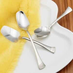 Stainless Steel Ice-Cream Spoon Set – Durable & Mirror Polished