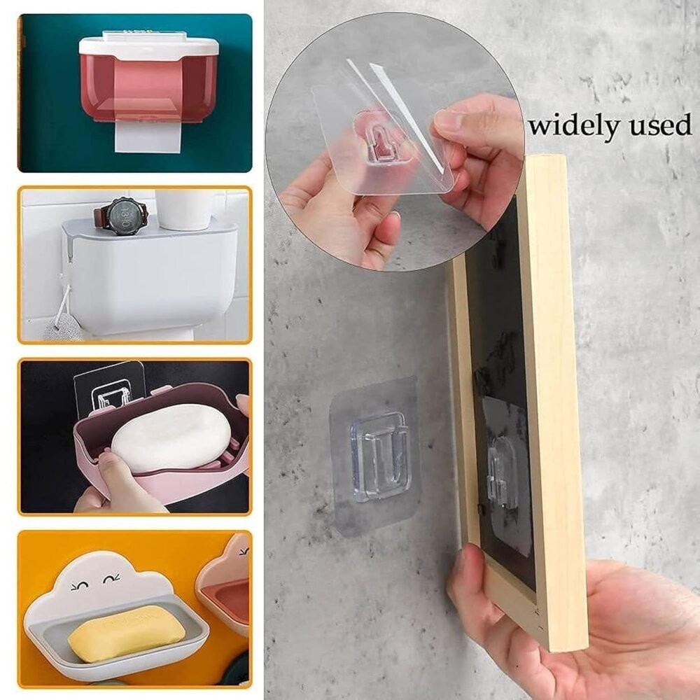 Self Adhesive Wall Mounted Hanger – Easy Space Saver for Home