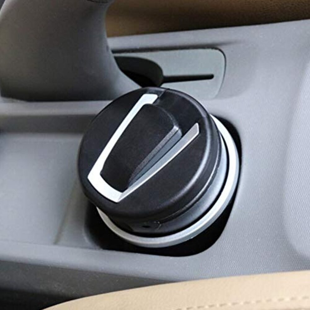 Portable Car Ashtray with Lid and Blue LED Light – Smokeless & Odour-Free