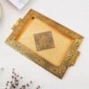 Rajwadi Decorative Serving Tray – Premium Antique Floral Design