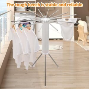 03_2c988b33-b8c6-46c2-aa3c-e4105edaee0f.jpg Octopus Rotating Clothes Drying Rack – Foldable & Space Saving
