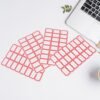 Writable Label Sticker Sheet – Bold Red Border for Easy Identification