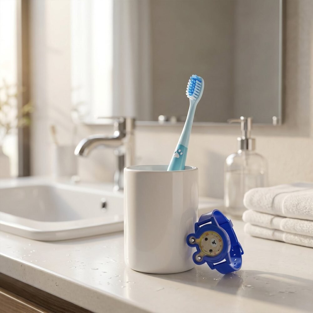 Kids Toothbrush with Cartoon Watch Toy – Fun & Effective Oral Care