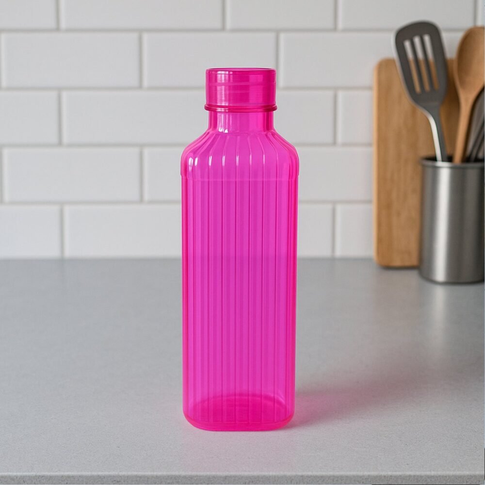 Transparent Fridge Water Bottles – Set of 3 BPA-Free Plastic