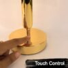 LED Table Lamp – Elegant Leaf Design with USB Rechargeable Base