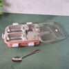 3-Compartment Lunch Box – Leak-Proof Stainless Steel Tiffin