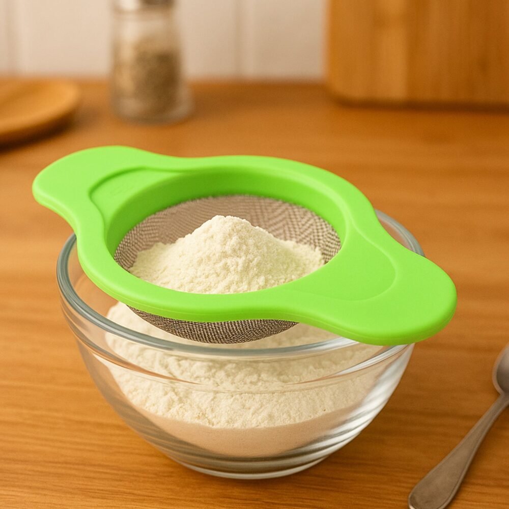 Stainless Steel Mesh Strainer – Durable Dual Handle Design