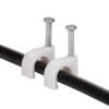 8mm Nail Cable Clips Set – Durable Plastic Wire Holders