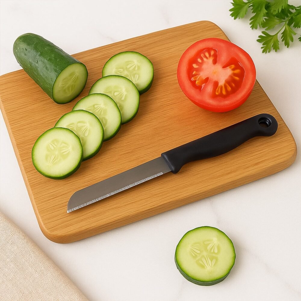 Laser Kitchen Knife Set – 10 Pc Stainless Steel | Supermom