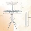 Clothes Drying Rack – Multi-Layer Foldable Design with Wheels, OCTOPUS RACK