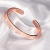Rose Gold Open Cuff Bracelet – Adjustable Minimalist Kada