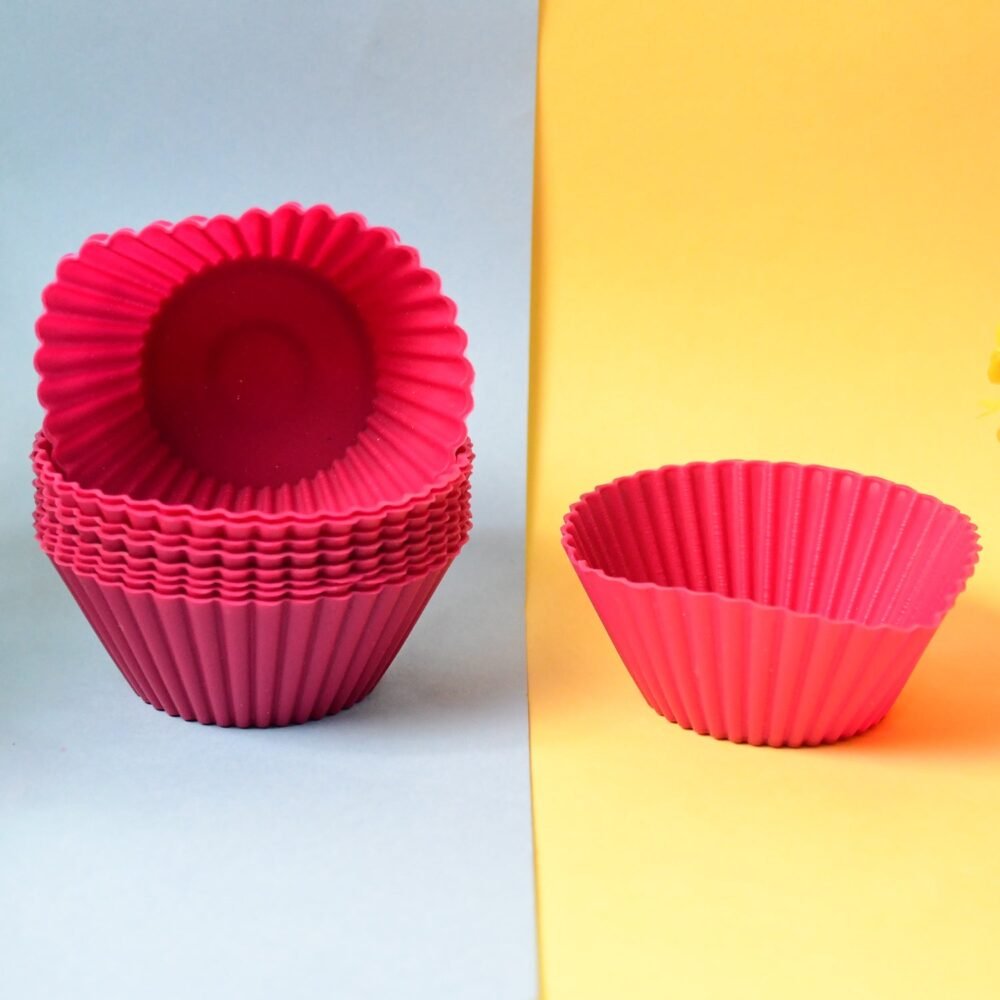 Silicone Cupcake Moulds – Flexible, Non-Stick Set of 10