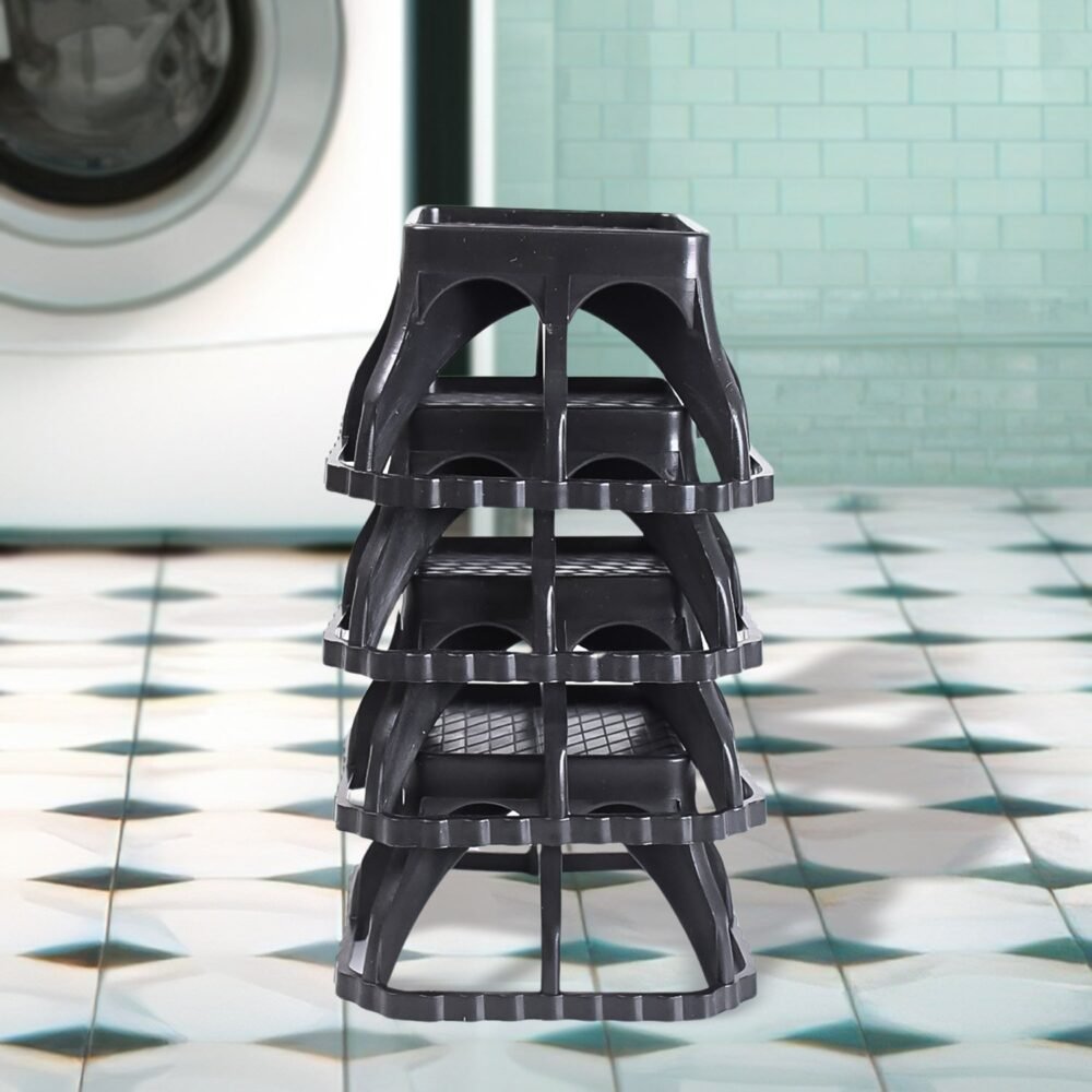 Washing Machine Stand – Durable Plastic 4 Pcs Set | Indo Glow