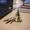 Temple Bell Keychain – Durable Metal Spiritual Charm