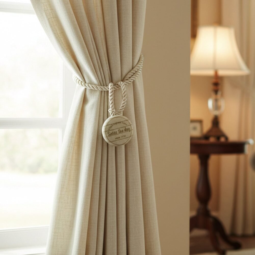 Magnetic Curtain Tieback – Stylish No-Drill Curtain Holder