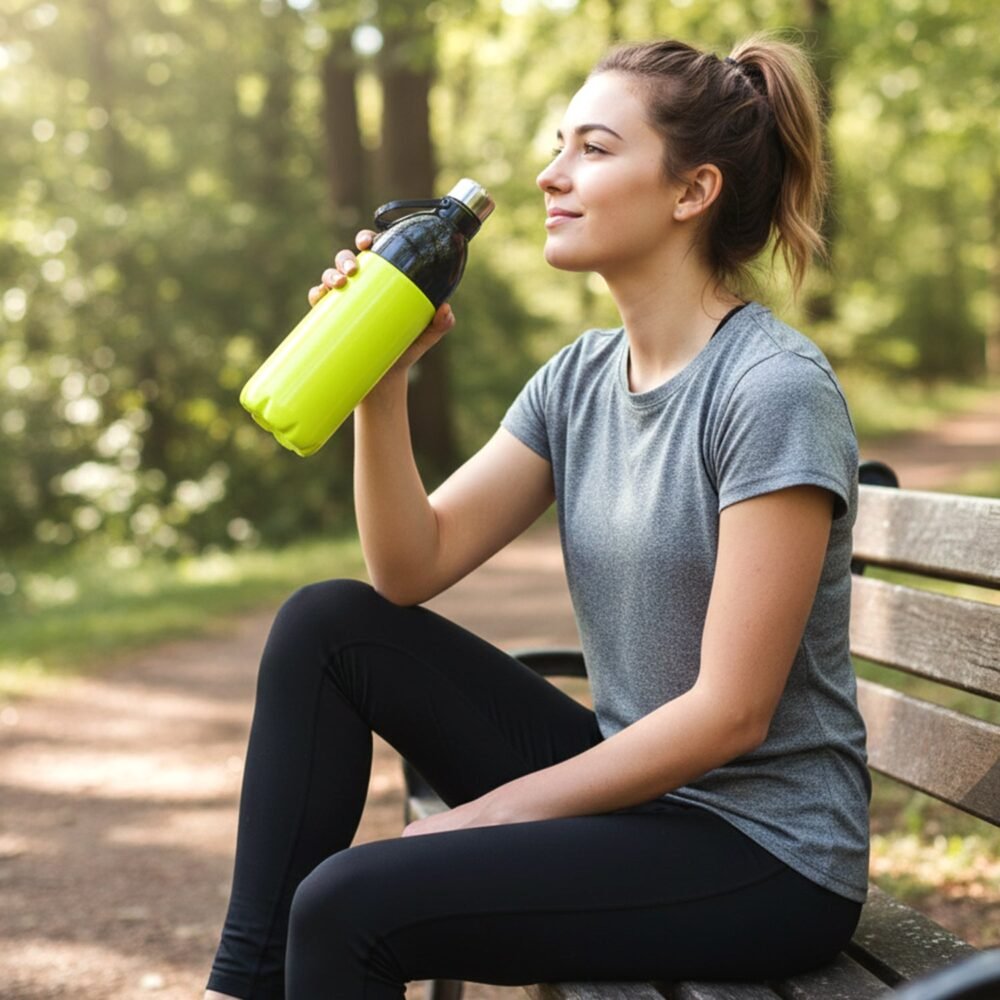 Leakproof Water Bottle 1700ML – Large Capacity with Carry Strap