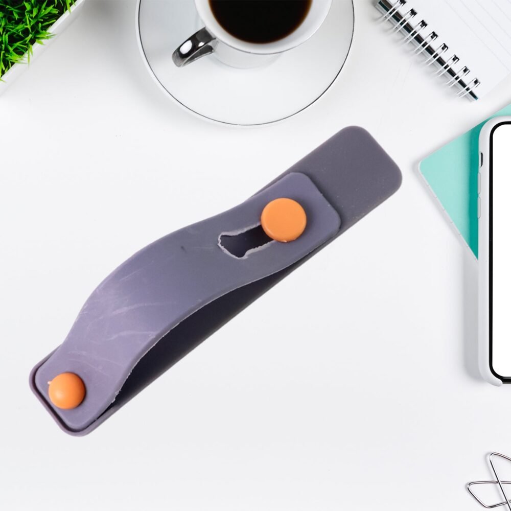 Silicone Phone Loop Finger Holder – Secure Grip & Multi-Use Kickstand