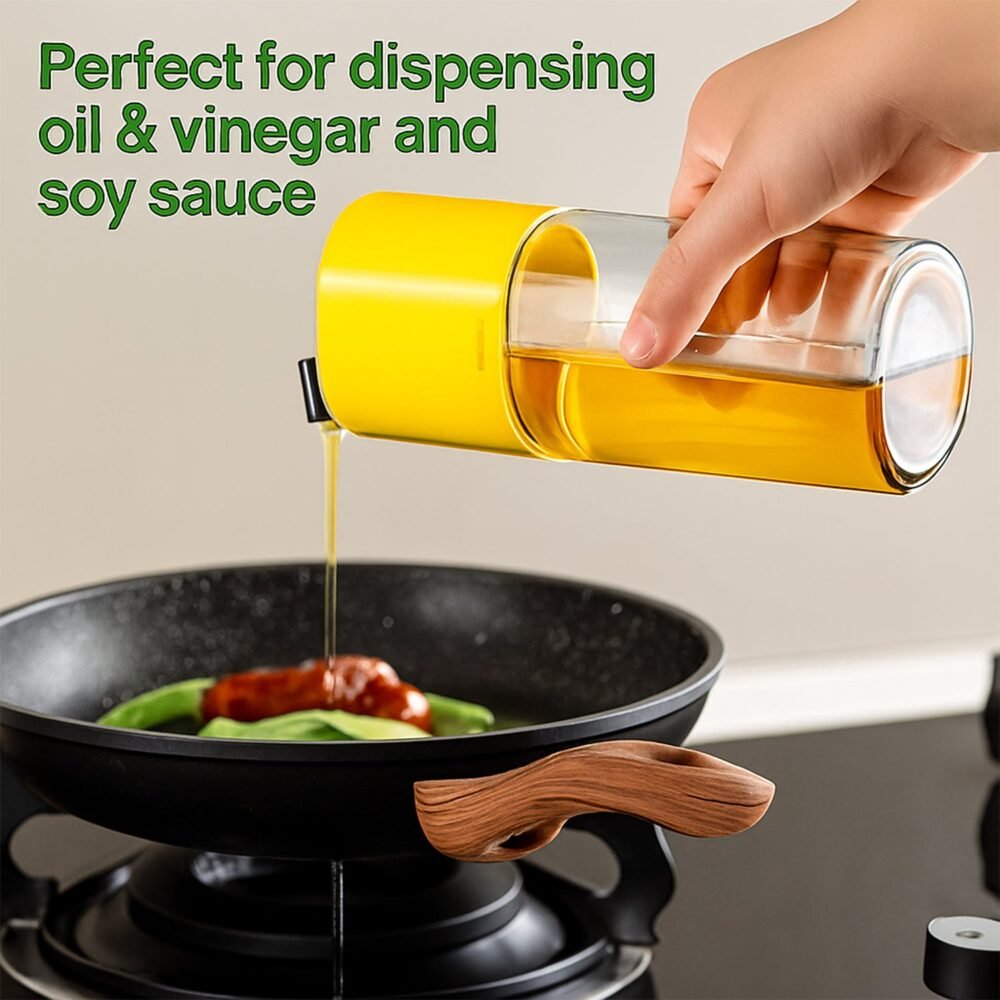Oil Dispenser Bottle 500 ml – One-Touch Leak-Proof Pouring