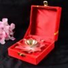 Brass Lotus Oil Diya – Elegant Spiritual Pooja Light