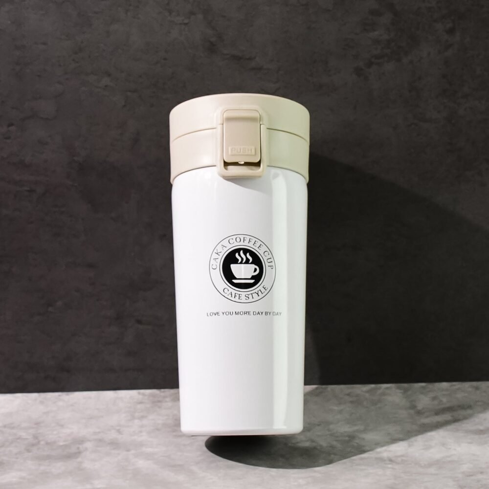 Vacuum Insulated Coffee Flask – 400ML Stainless Steel Travel Mug