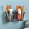 Teddy Bear Toothbrush Holder – Cute Wall-Mounted Kids Organizer