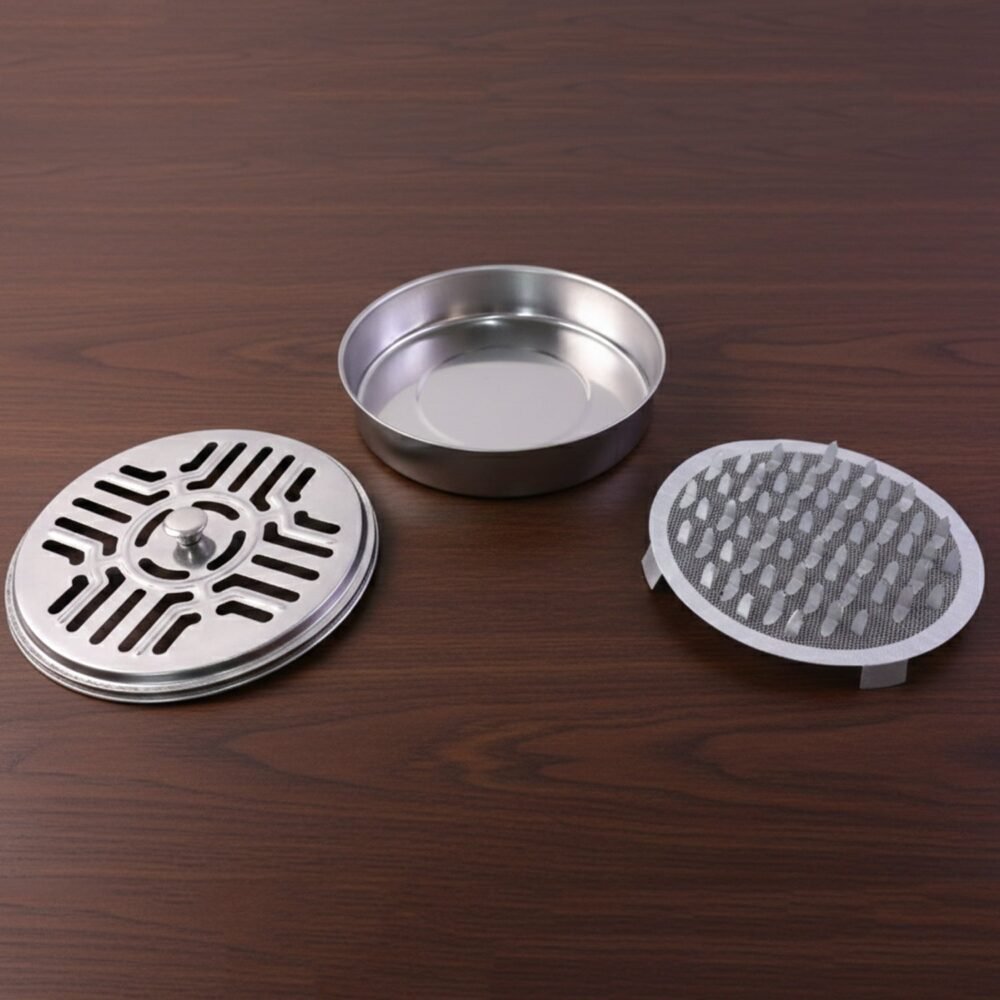 Mosquito Coil Stand – Stainless Steel Safe Burner with Vent Lid