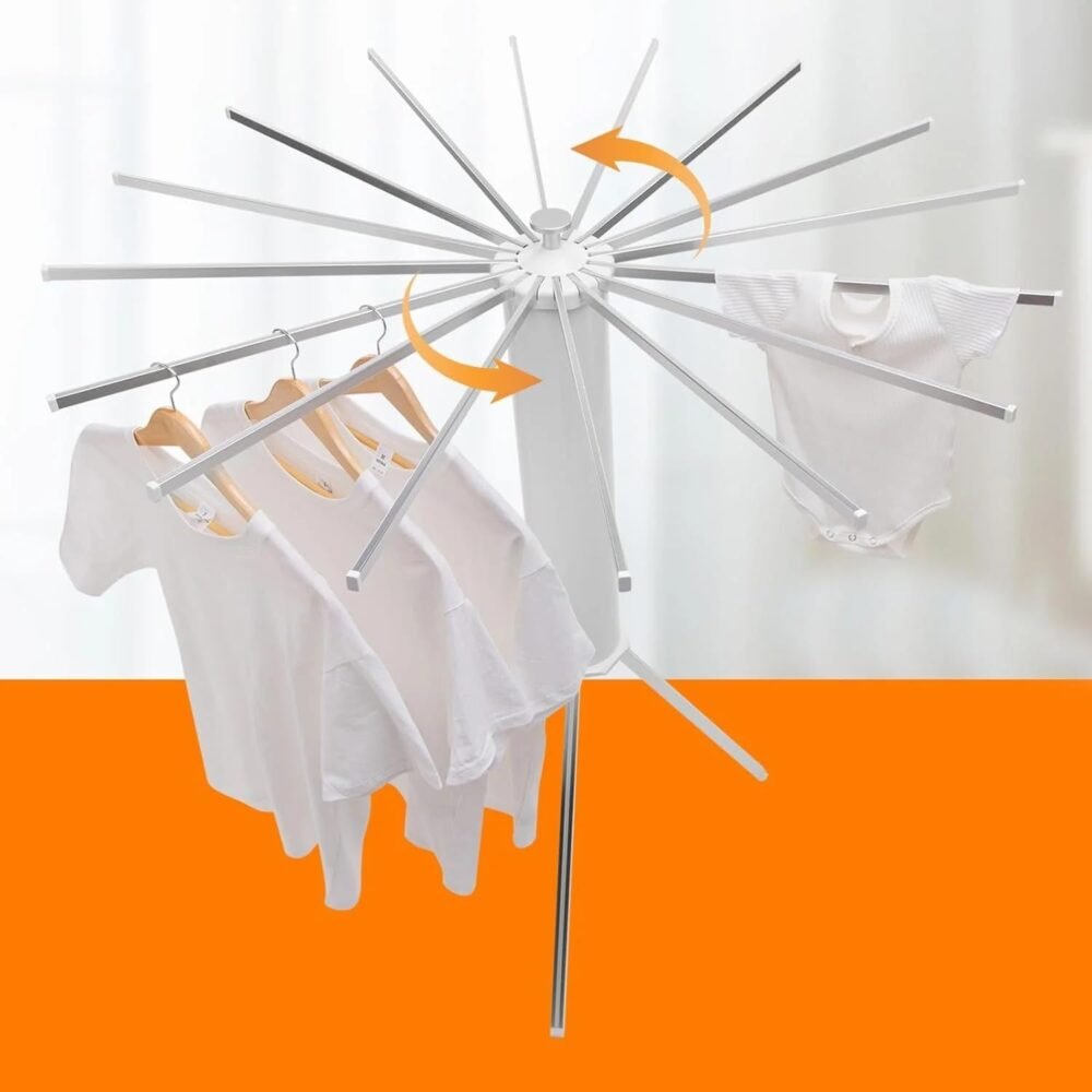 Octopus Rotating Clothes Drying Rack – Foldable & Space Saving