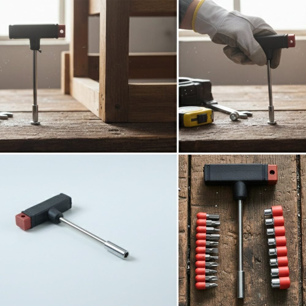 T Handle Screwdriver Set – 20-in-1 Interchangeable Heads Kit