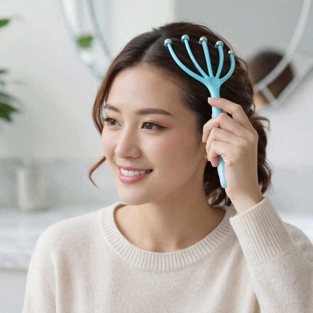 Five-Finger Head Massager – Stress Relief & Scalp Relaxation