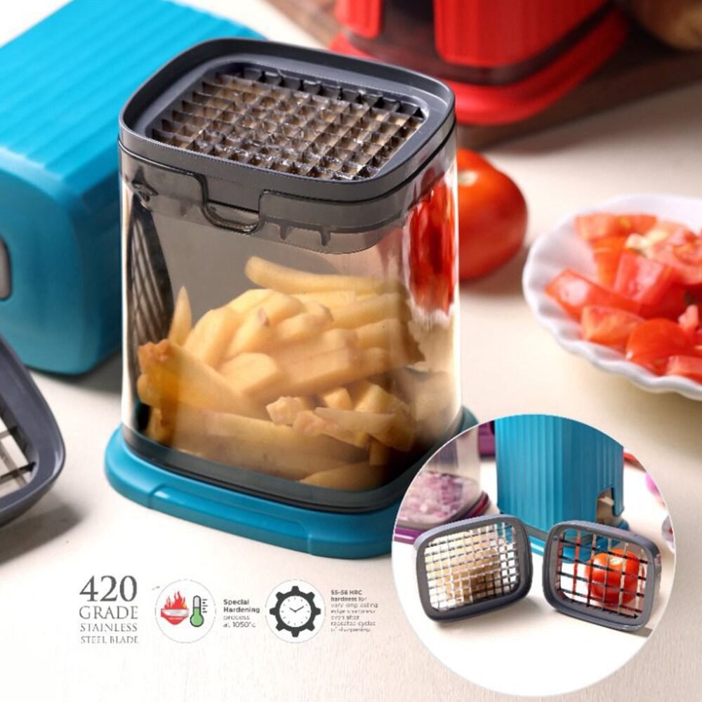 Onion Chopper – Multipurpose Manual Press with Storage Box