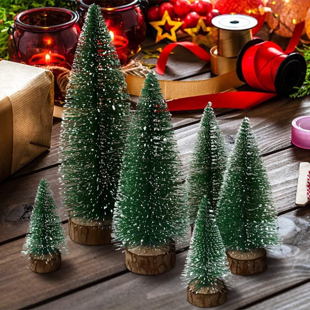 Mini Artificial Christmas Tree with Snow Effect – Compact Festive Decor