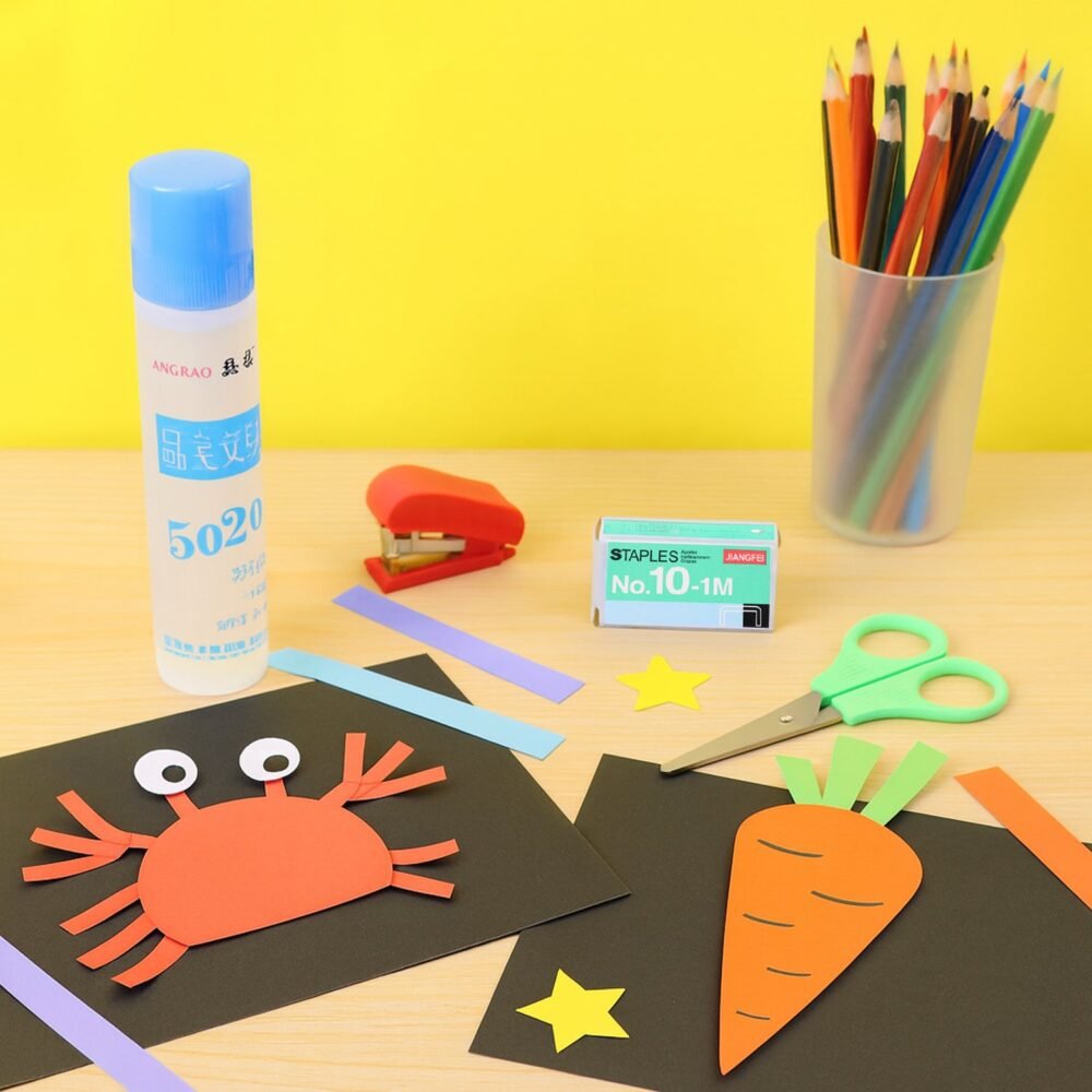Kids Crafting and Stationery Set – Safe 4-Piece Creative Kit