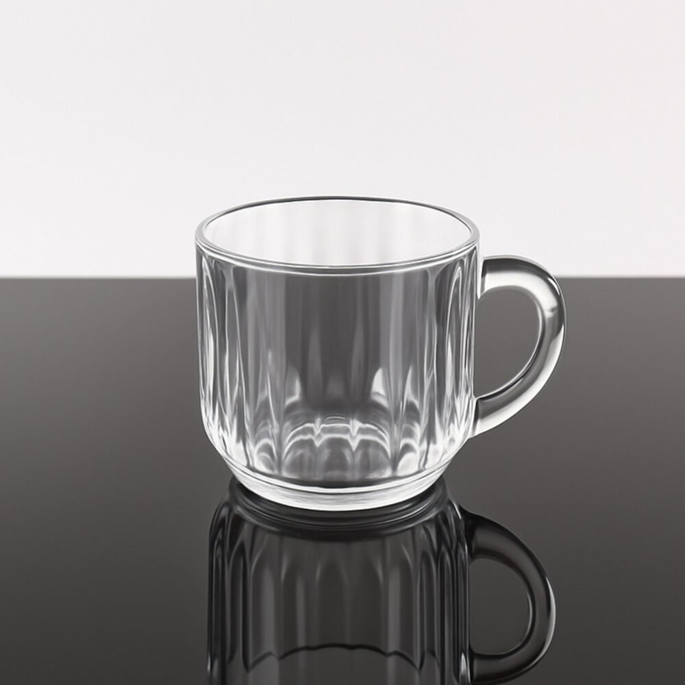 Transparent Plastic Tea Cups Set of 6 – Unbreakable & Lightweight