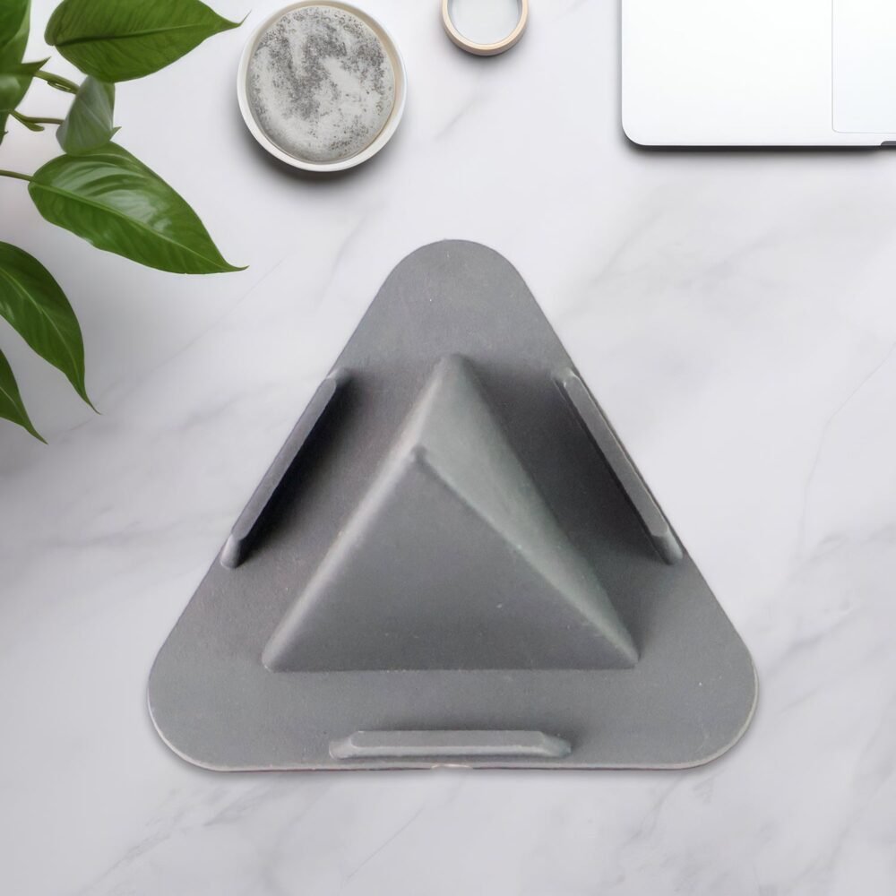 Grey Pyramid Mobile Stand – 3 Adjustable Viewing Angles