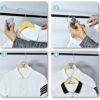 Plastic Triangle Hanger Connector Hooks – Space-Saving Wardrobe Organizer 5 Pcs