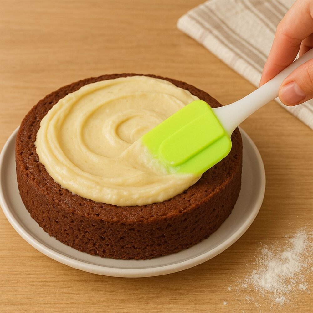 Silicone Cooking Spatula – Heat Resistant & Food Grade, 18 cm