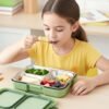 Fresca Stainless Steel 3 Compartment Lunch Box – Leakproof & Portable