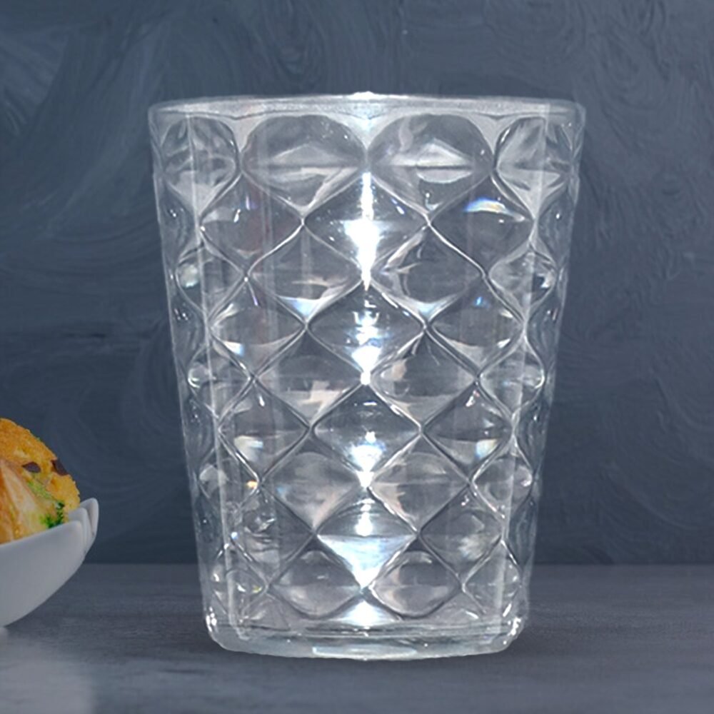 Pyramid Glass – 300 ML Unbreakable Plastic Tumbler